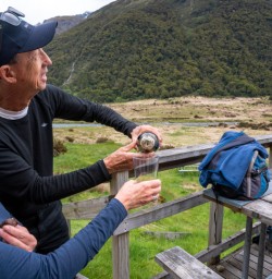 4. Pouring the bubbles in Siberia Valley
