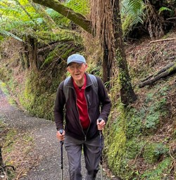 4. Rakiura Track guest walking on trail