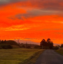 4. Red sky sunset