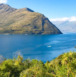 4. Summer views across Lake Wanaka from Mou Waho Island