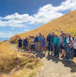 4. Whole group on Godley Heads trail