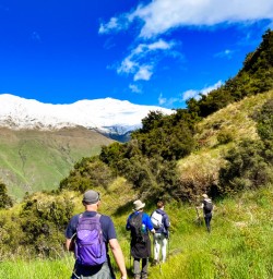 4. White peaks on Rocky Mountain trail