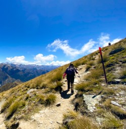 Guests climbing to Ben Lomond summit