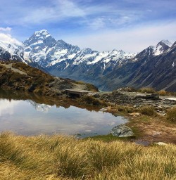 Hiking at Mount Cook National Park