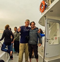 Aaron and guest Kaikoura swim