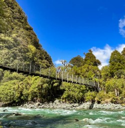 5 Beautiful views of the Hollyford Track bridge and guest2