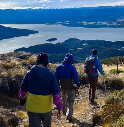 Descending into Fiordland National Park 
