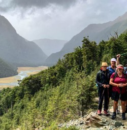 5 Group on Routeburn Track Moody Views
