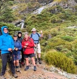 5 Guests at Routeburn Falls