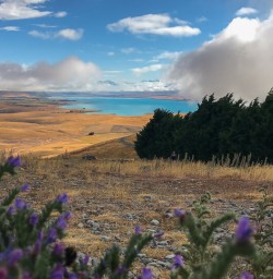 Above Lake Tekapo, Canterbury New Zealand