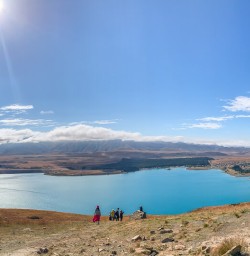 Above Lake Tekapo, Canterbury New Zealand