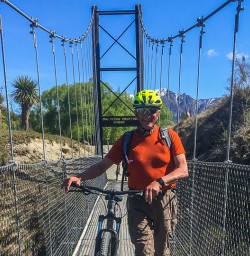 Biking the Southern Discovery Bridge, Otago New Zealand