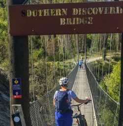 Biking the Queenstown trail, Otago New Zealand