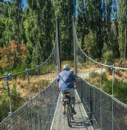 Biking the Arrow River Bridges Ride, Otago New Zealand