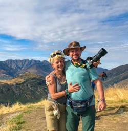 Couple up Rocky Mountain