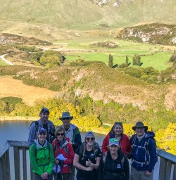 Group at Diamond Lake, Otago New Zealand