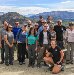 Group at Crown Range, Otago New Zealand