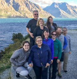 Group at Devils Staircase, Lake Wakatipu Otago New Zealand
