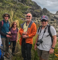Group at Martins Bay, Fiordland New Zealand