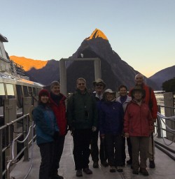 Group at Milford Sound, Fiordland Southland New Zealand