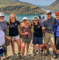 Group at Mou Waho Island, Wanaka Otago New Zealand