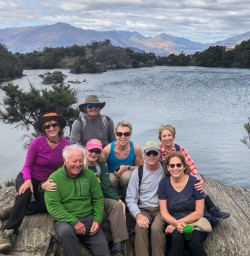 Group at Mou Waho Island, Wanaka Otago New Zealand