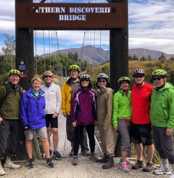 Group at Southern Discoveries Bridge, Otago New Zealand