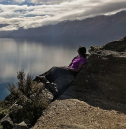 Guest at Mou Waho Island, Wanaka Otago New Zealand