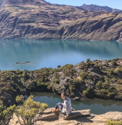 Guest at Mou Waho Island, Lake Wanaka Otago New Zealand
