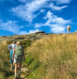 Guests hiking Rocky Mountain