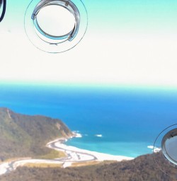 Helicopter tour at Fiordland National Park, New Zealand