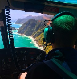 breathtaking views as we helicopter through Milford Sound!