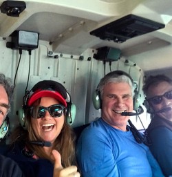 Ready for our helicopter ride to Martins bay and the Hollyford Track