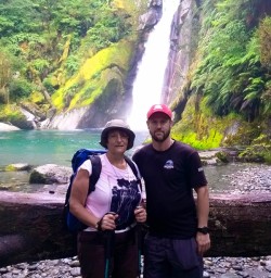 Hidden Falls at Hollyford Track