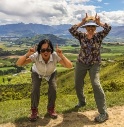 Ladies at Crown Range, Otago New Zealand