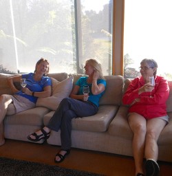 A well earned 'sun-downer' at the incredible Martins Bay Lodge