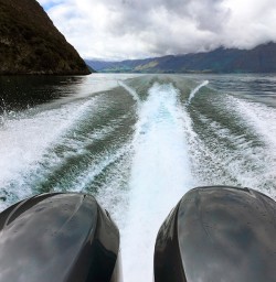 Boating on Lake Wanaka