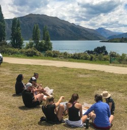 Lunch break at Lake Wanaka