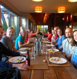 Dinner at Martins Bay Lodge