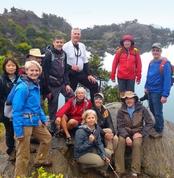nz trails group at mou waho island