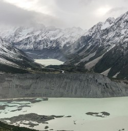 Mueller Lake, Aroaki Mt Cook National Park Canterbury New Zealand