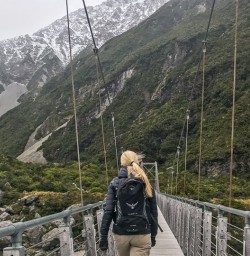 Passing the Hooker River, Canterbury New Zealand
