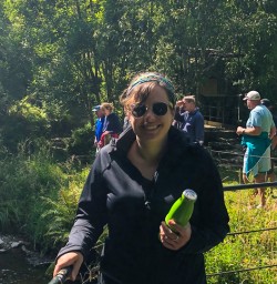 River running through Waitomo hills