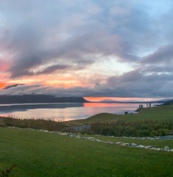 Sunrise at Lake Ohau, Canterbury New Zealand