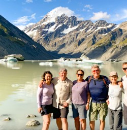 5. Group of guests happy at Hooker Lake