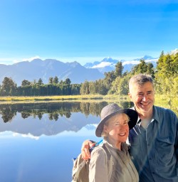 Guest couple at Lake Matheson