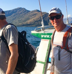 5. Guests Mou Waho water taxi