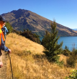 Guests looking out over Lake Wanaka