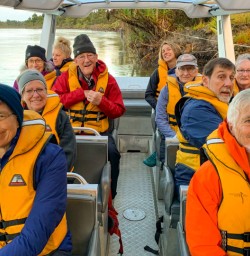 5. Guests on Jet Boat Martins Bay Lodge 