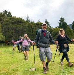 5. Guests wall walking Nydia Track
